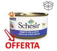 Schesir Cat in Gelatina Adult 85 gr: Tonnetto con Alicette