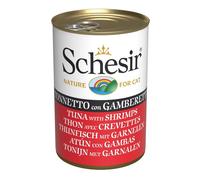 SCHESIR Alimento per gatti tonno e gamberetti 140 g