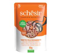 Schesir Cat Soft Adult 85 gr: Tonnetto e Pollo con Gamberetti