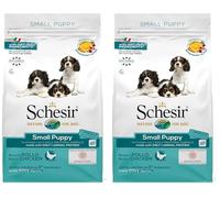 Schesir, Cibo Secco per Cani Cuccioli con Unica Fonte proteica al Gusto Pollo, Crocchette - Formato Sacco da 2 Kg (Confezione da 2)