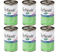 SCHESIR cibo umido filetto di pollo con aloe per gattini 6 x 140 g