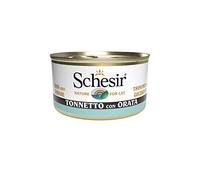 Schesir, Cibo Umido per Gatti Adulti al Gusto Tonnetto con Orata, Filetti in Morbida Gelatina - Totale 2,04 kg (24 Lattine da 85 gr)