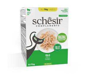 Schesir Complements Filetti in gelatina 24 x 70 g in buste - Tonnetto con nasello