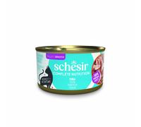 Schesir, Tonnetto in Brodo, Alimento Umido Completo per Gatti, in Lattina, Con Vitamine Aggiunte, 100% Naturale, 6 x 85g