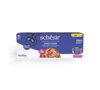 Schesir Complete Nutrition Filetti in brodo 6 x 85 g - Tonnetto con manzo