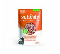 Schesir Complete Nutrition Filetti in gelatina 24 x 85 g in buste - Tonnetto e pollo con gamberetti