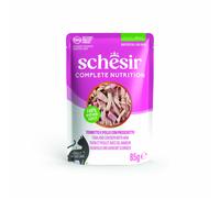 Schesir Complete Nutrition Filetti in gelatina 24 x 85 g in buste - Tonnetto e pollo con prosciutto