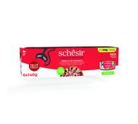 Schesir Complete Nutrition Filetti in gelatina 6 x 140 g - Tonnetto con gamberetti