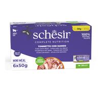 Schesir Complete Nutrition Filetti in gelatina 6 x 50 g - Tonnetto con manzo