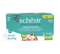 Schesir Complete Nutrition Filetti in gelatina 6 x 50 g - Tonnetto con orata