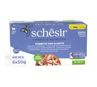 Schesir Complete Nutrition Filetti in gelatina 6 x 50 g - Tonnetto con pesce azzurro