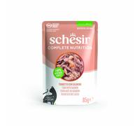 Schesir Complete Nutrition Filetti in gelatina Buste 6 x 85 g - Tonnetto con salmone