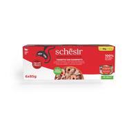 Schesir Complete Nutrition Filetti in gelatina 6 x 85 g - Tonnetto con gamberetti