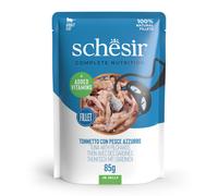 Schesir Complete Nutrition Filetti in gelatina Buste 24 x 85 g - Tonnetto con alicette