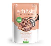 Schesir Complete Nutrition Filetti in gelatina Buste 6 x 85 g - Tonnetto con salmone