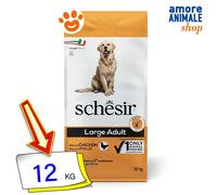 Schesir Dog Large Mantenimento Pollo Cibo Secco Cani 12 Kg