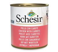 Schesir Dog 285 gr Pollo e carote - confezione da 6 pezzi - Cibo umido per cani - 1° ORDINE? scegli lo sconto BZR5 / BZR20 + 200 punti fedeltà