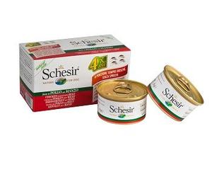 SCHESIR DOG POLLO/MANZO4PZ 85G