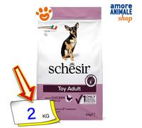 Schesir Dog Toy Adult Mantenimento Pollo Cibo Secco Cani 2 Kg