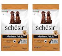 Schesir Dry Puppy Ricco in Pollo Medium 3kg (Confezione da 2)