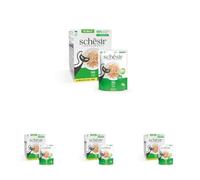 Schesir, Filetti di Pollo in Gelatina, Cibo Umido Complementare per Gatti, Ricetta Originale, 100% Naturale, 6 buste da 70g (Confezione da 4)