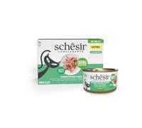 Schesir, Filetti di Tonnetto con Alghe in Gelatina, Cibo Umido Complementare per Gatti, Ricetta Originale, 100% Naturale, 6 lattine da 70g