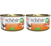 Schesir, Filetti di Tonno con Carote in Gelatina, Cibo Umido Complementare per Gatti, Ricetta Originale, 100% Naturale, 12 lattine da 70g (Confezione da 2)