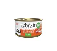 Schesir, Filetti di Tonno con Zucca in Gelatina, Cibo Umido Complementare per Gatti, Ricetta Originale, 100% Naturale, 12 lattine da 70g