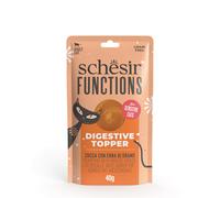 Schesir Functions Digestive Topper 12 x 40 g per gatti - Zucca con erba di grano
