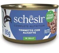 Schesir Gatto Complet Tonnetto con Alicette in Gelatina Lattina 85 gr