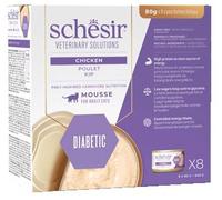 SCHESIR GATTO VETERINARY SOLUTIONS DIABETIC MOUSSE POLLO 8X80GR (lattina) - MULTIPACK