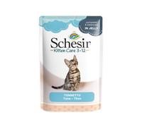Schesir Kitten Buste in Gelatina 6 x 85 g Alimento umido per gatti - Tonnetto