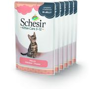 SCHESIR Kitten Care Busta Multipack 6x85G POLLO