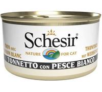 SCHESIR Nature Cat Complementare Lattina Multipack 24x85G TONNETTO CON PESCE BIANCO