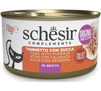 SCHESIR Nature Cat Lattina Multipack 12x70G TONNETTO CON ZUCCA