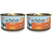 Schesir, Paté di Sardine, Alimento Umido Complementare per Gatti, Ricetta Originale, Ingredienti 100% Naturali, 12 lattine da 70g (Confezione da 2)