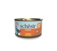 Schesir, Paté di Sardine, Alimento Umido Complementare per Gatti, Ricetta Originale, Ingredienti 100% Naturali, 12 lattine da 70g