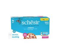 Schesir Gatto Adulto Tonnetto Naturale in acqua di cottura 6x50 gr [ 6 comode monoporzioni ]