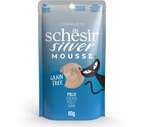 Schesir Silver Mousse Senior Cat Pollo Cibo umido 80g