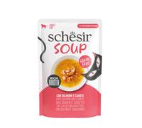Schesir Cat Soup – Salmone e carote – 12 x 40 g