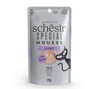 Schesir Special Cat Mousse Grain Free 70 g Light: pollo - confezione da 12 pezzi - Cibo umido per gatti - 1° ORDINE? scegli lo sconto BZR5 / BZR20 + 200 punti fedeltà