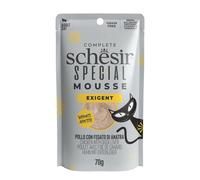 Schesir Special Exigent, Filetti di Pollo con Anatra in Mousse, Alimento Umido C