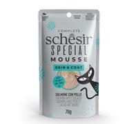 SCHESIR CAT SPECIAL SKIN & COAT MOUSSE SALMONE & POLLO 70 GR.