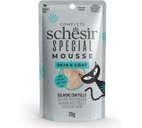 SCHESIR CAT SPECIAL SKIN & COAT MOUSSE SALMONE & POLLO 70 GR.