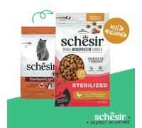 Schesir Cat Sterilized Monoprotein formula Grain free Low Fat Pollo fresco 1.5 kg - Cibo monoproteico gatto - 1° ORDINE? scegli lo sconto BZR5 / BZR20 + 200 punti fedeltà