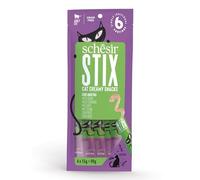 Schesir Stix, Gusto Anatra, Snack cremosi e complementari per gatti(12 bustine da 6 snack)