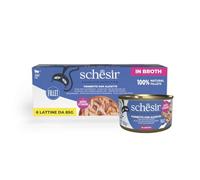 Schesir Complete Nutrition Filetti in brodo 6 x 85 g - Tonnetto con pesce azzurro