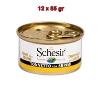 Schesir Tonnetto con Surimi in Jelly 85 gr 12 conf. Cibo Umido Gatti Gelatina