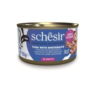 Schesir in Acqua di cottura 1 x 85 g Alimento umido per gatti - Tonnetto con Alicette