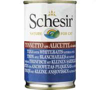SCHESIR Tonno con piccoli pesci di mare Alimento complementare per gatti 140 g